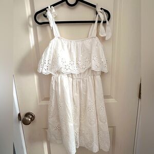 Women Romantic White detailed Dress